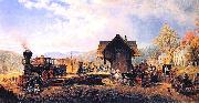Edward Henry Corbould,RI,RWS Accommodation oil painting